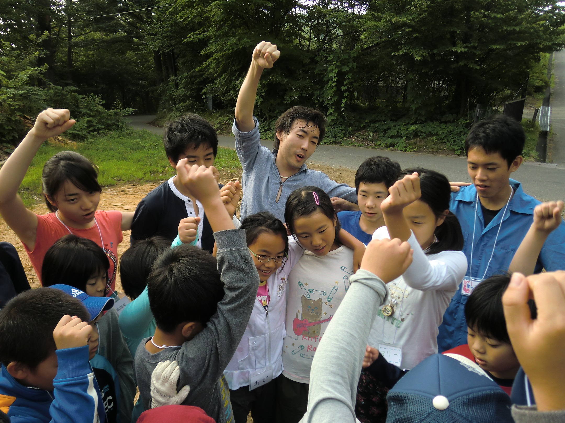 ８月１２日　わんぱくキャンプ　２日目　森に住む日　